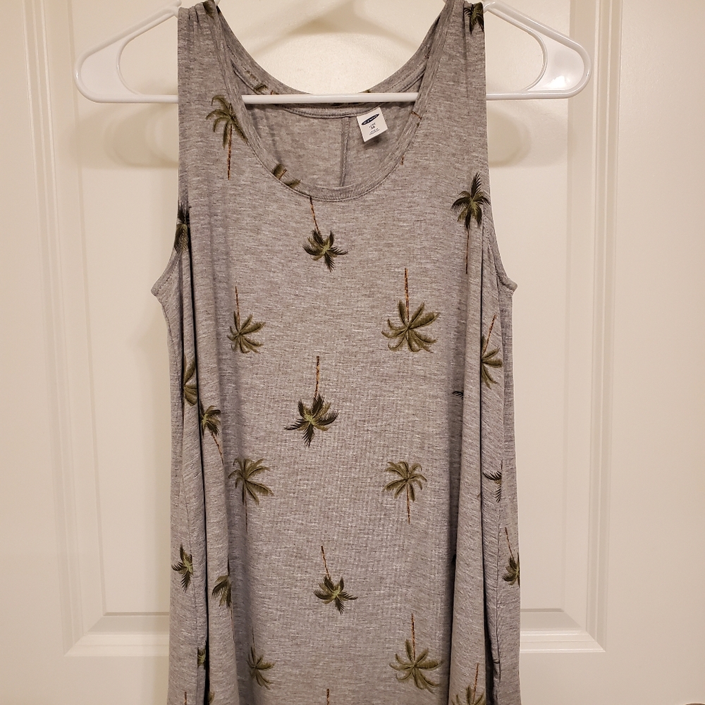 Old Navy Luxe Scoop Neck Tank Top - gray